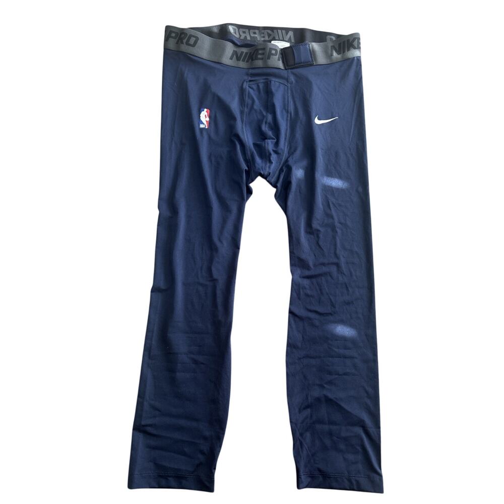 Nike Dri-FIT Mens 3XLT NBA Pro Issued 3/4 Blue Compression Tights DN1547